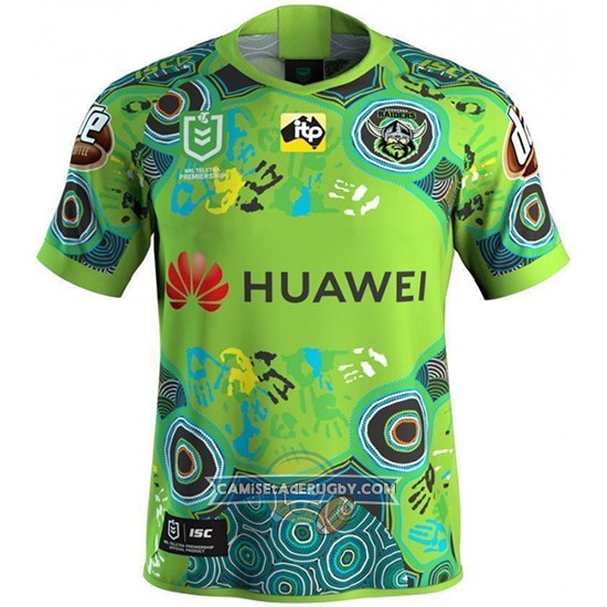 Camiseta Canberra Raiders Rugby 2019 Indigena